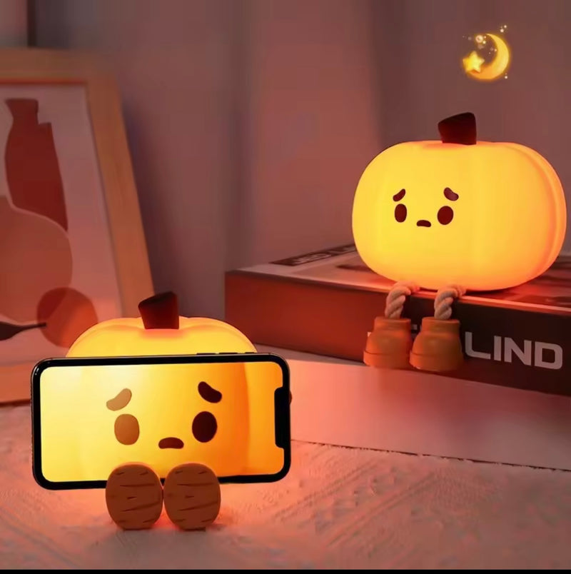 Squishy Pumpkin lamp